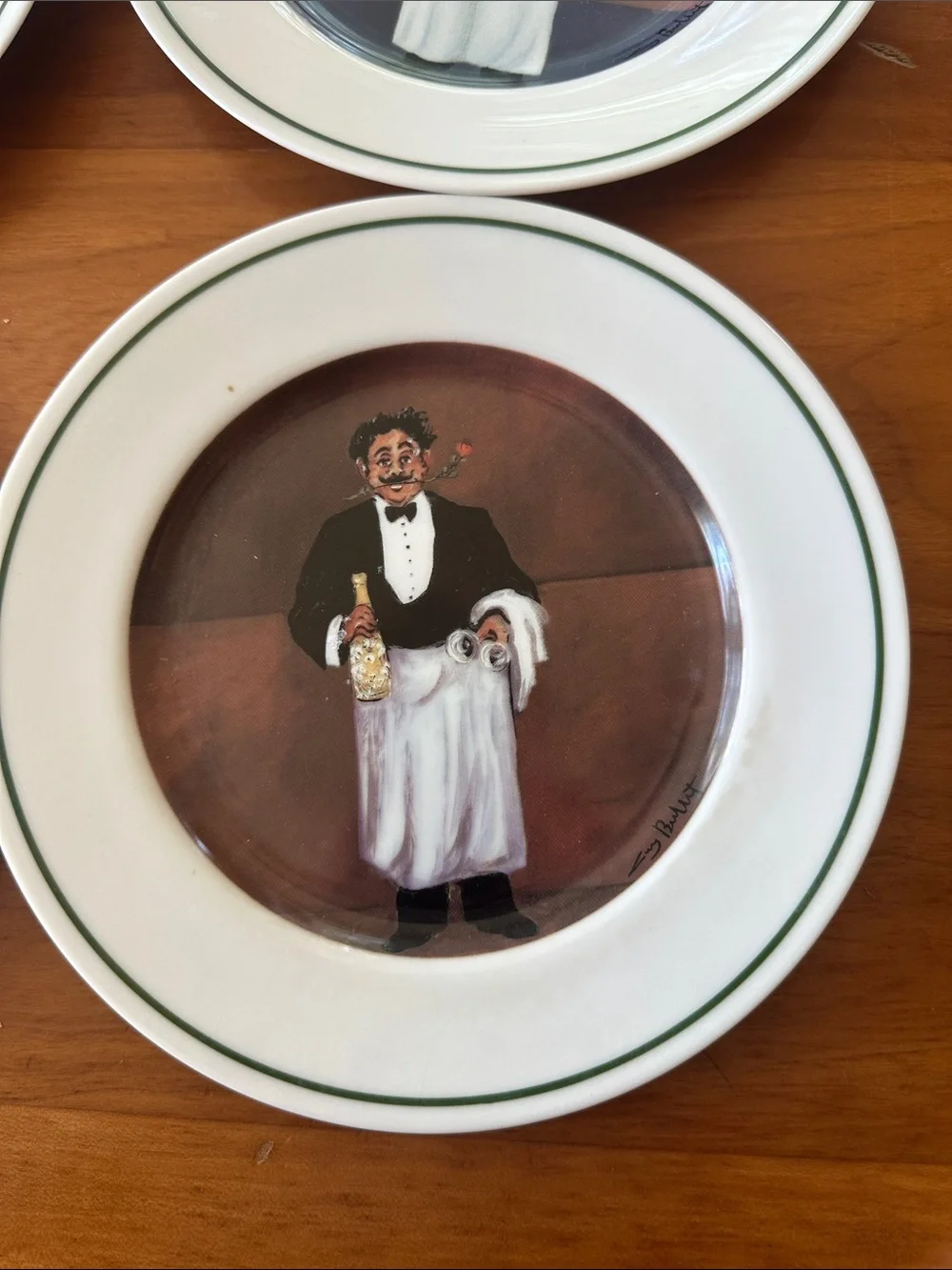 6 Vintage Williams Sonoma Guy Buffet Sommelier Series 7.75” Salad Plates